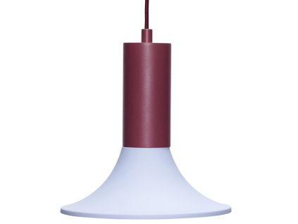 Modro-červené kovové závěsné světlo Hübsch Luminary 25 cm