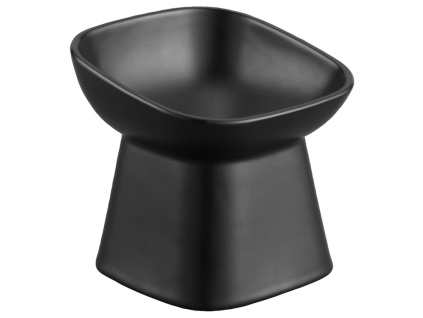Černá keramická miska pro psy Yamazaki Tower 11,5 cm