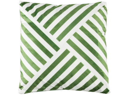 Zeleno-bílý polštář WLL PEX 40 x 40 cm
