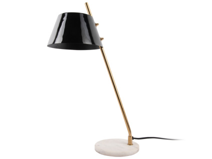Černá kovová stolní lampa Savyne