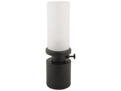 Černá kovová nabíjecí stolní LED lampa Campy
