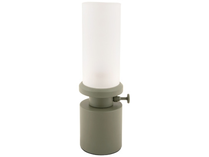 Zelená kovová nabíjecí stolní LED lampa Campy