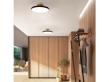 Antracitově šedé kovové stropní LED světlo Asteria Up 60 cm