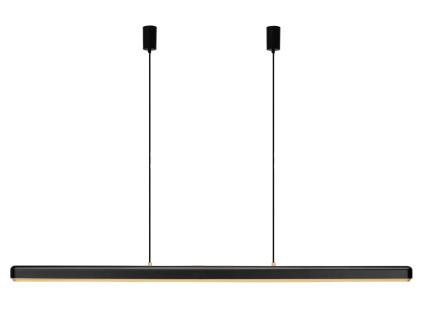 Černo-zlaté kovové závěsné LED světlo Hazel Branch 150 cm