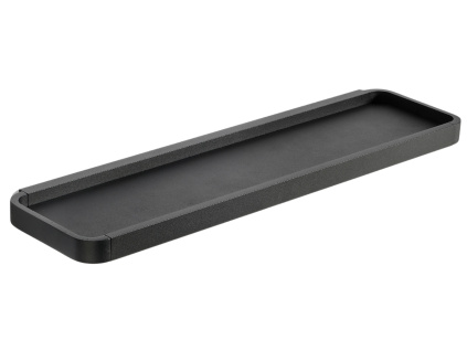 Černá kovová nástěnná police Rim 44 cm