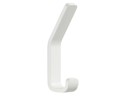 Bílý kovový háček Rim 11,5 cm