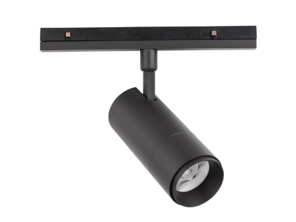 Černé kovové LED světlo do magnetické lišty Nova Luce Lod II. 24,5 cm