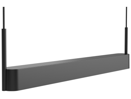 Černé kovové závěsné LED světlo Scribe 70 cm