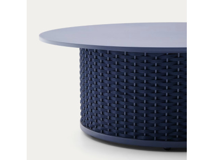 Modrý zahradní konferenční stolek Kave Home Sedalis 99 cm