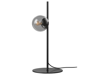 Černá kovová stolní lampa Orb