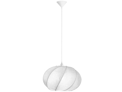 Bílé závěsné světlo Nova Luce Bora 45 cm