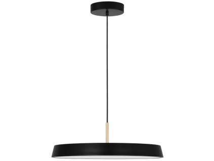 Černé kovové závěsné LED světlo Nova Luce Vetro 50 cm