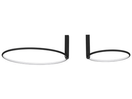 Černé kovové stropní LED světlo Nova Luce Garve 100 cm