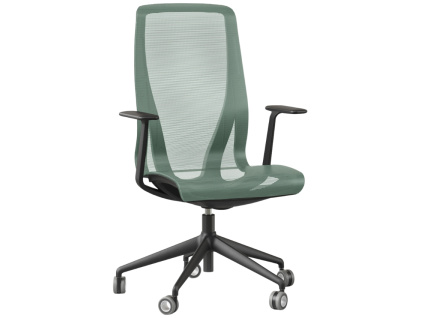 Zelená kancelářská židle D-CHAIR