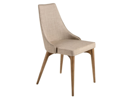 Světle hnědá čalouněná jídelní židle Angel Cerdá No. 4032