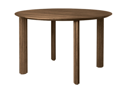 Tmavý dubový jídelní stůl Comfort Circle 120 cm