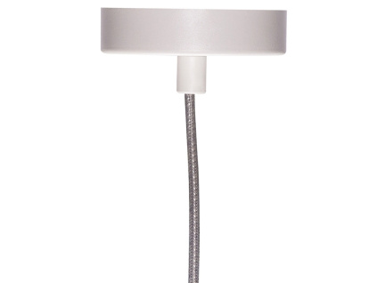 Světle šedé kovové závěsné světlo Hübsch Chromatic 12 cm