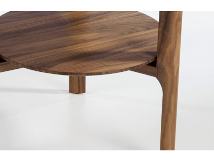 Ořechový odkládací stolek Angel Cerdá No. 2047, 60 cm