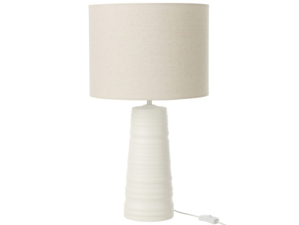 Bílá keramická stolní lampa J-line Elya