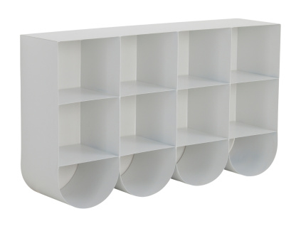 Bílý kovový botník WAWAY 120 x 30 cm