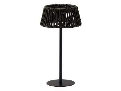 Tmavě zelená zahradní solární LED lampa Kave Home Aldet