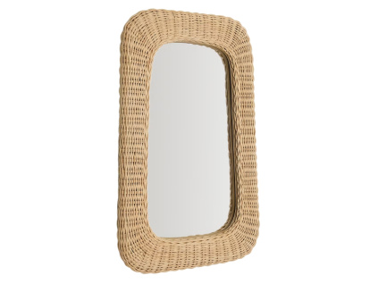 Ratanové zrcadlo Kave Home Zilna 59 x 38 cm