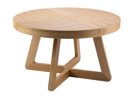 Dubový rozkládací jídelní stůl Dustin 130/230 x 130 cm