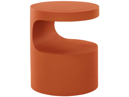 Oranžový kovový odkládací stolek PICTON 40 cm