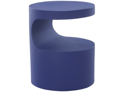 Modrý kovový odkládací stolek PICTON 40 cm