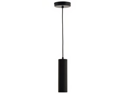 Černé kovové závěsné LED světlo Kave Home Andia