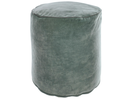 Zelený puf Kave Home Brunetta Ø 40 cm