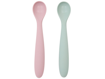 Růžovo-zelený set dvou kave home lžic Lili