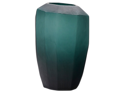 Zelená skleněná váza Kave Home Geonix 45,5 cm