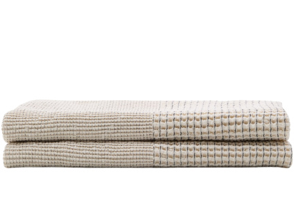 Béžový bavlněný přehoz Kave home Mabile 180 x 260 cm