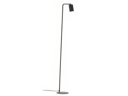 Černá kovová stojací lampa Kave Home Manie 147 cm