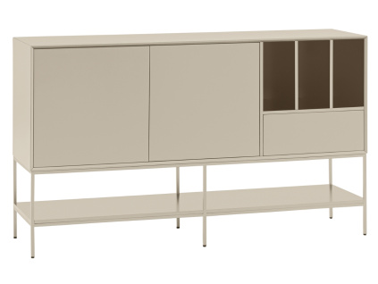 Krémová komoda Teulat Platt 166 x 45 cm
