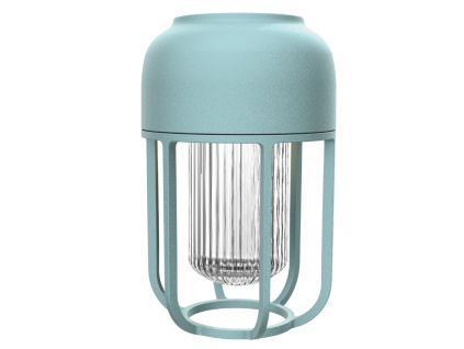 Tyrkysová kovová solární LED lampa Light No. 1