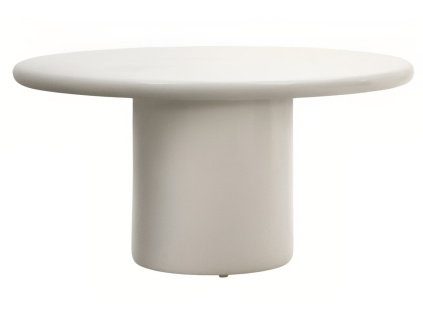 Bílý zahradní stůl Canaret 152 cm