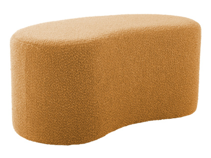 Bouclé taburet Ada Wave 80 x 43 cm