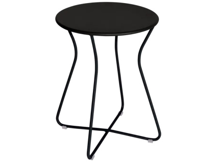 Černá kovová zahradní stolička Fermob Cocotte 34 cm