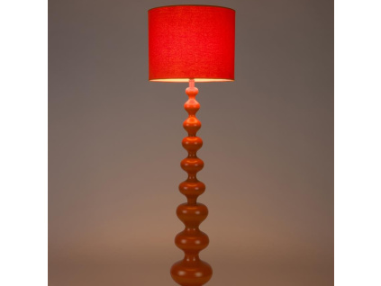 Kovová stojací lampa When Orange is King 150 cm