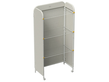 Béžový třípatrový sušák Eclipse 150 x 74 cm