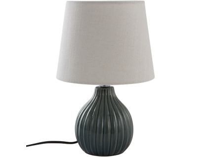 Zelená keramická stolní lampa MONA