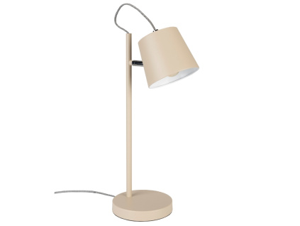 Béžová kovová stolní lampa ZUIVER BUCKLE HEAD