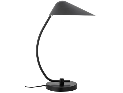 Černá kovová stolní lampa Nisella