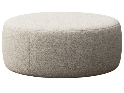 Béžová bouclé podnožka Monce 108 cm