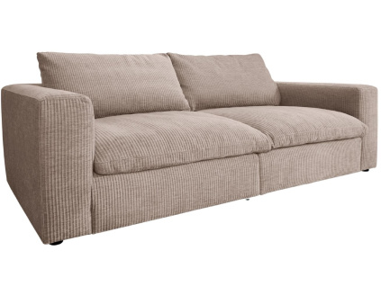 Béžová manšestrová trojmístná pohovka Lazy 226 cm