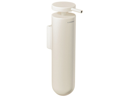 Bílý kovový nástěnný dávkovač mýdla Geyser