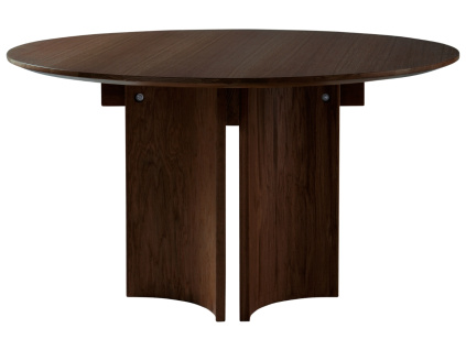 Tmavý dubový jídelní stůl KUNGSHOLMEN 130 cm