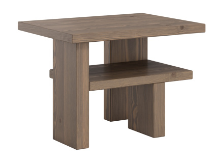 Hnědý dřevěný odkládací stolek Karup Design Japan 45 x 34 cm